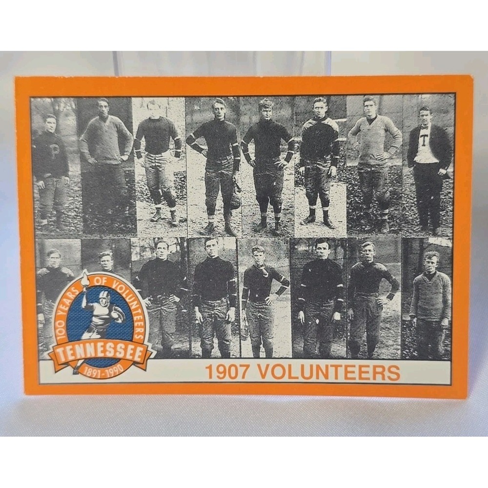 1990 100 Years of Tennessee Volunteers 1907 Team Football Card #208